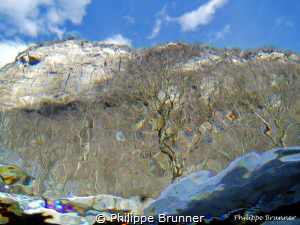 The world of outside the water.
Verzasca river in the Sw... by Philippe Brunner 
